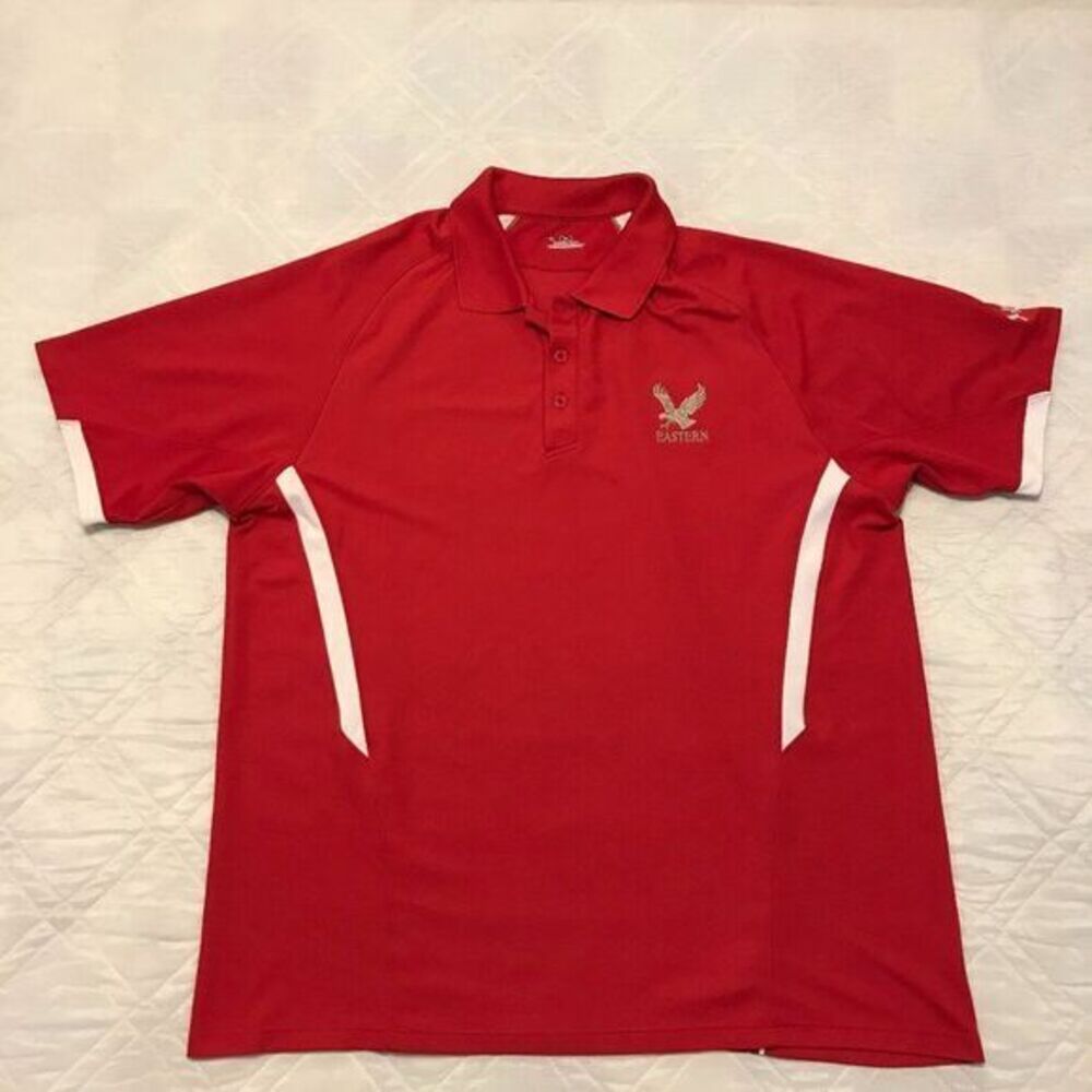 EWU Eastern Washington Eagles Football Under Armor red Polo shirt XL